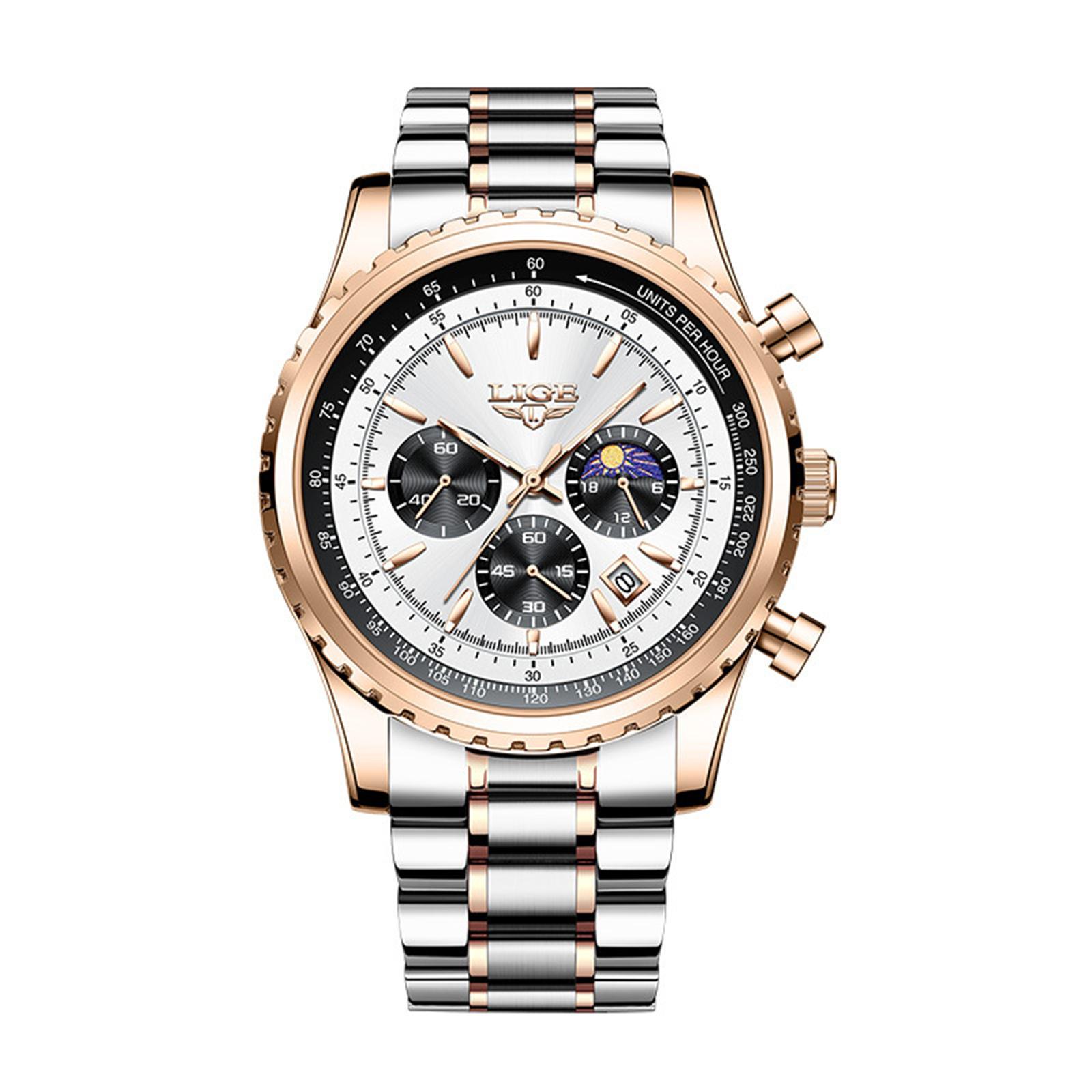 

Мужские водонепроницаемые светящиеся наручные часы-будильник для бега One Size