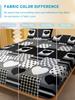 1 Simple Modern Heart-Shaped Geometry Printed Matte Fitted Sheet, Bedroom Printed Bed Cover, Bedding (Excluding Pillowcases)