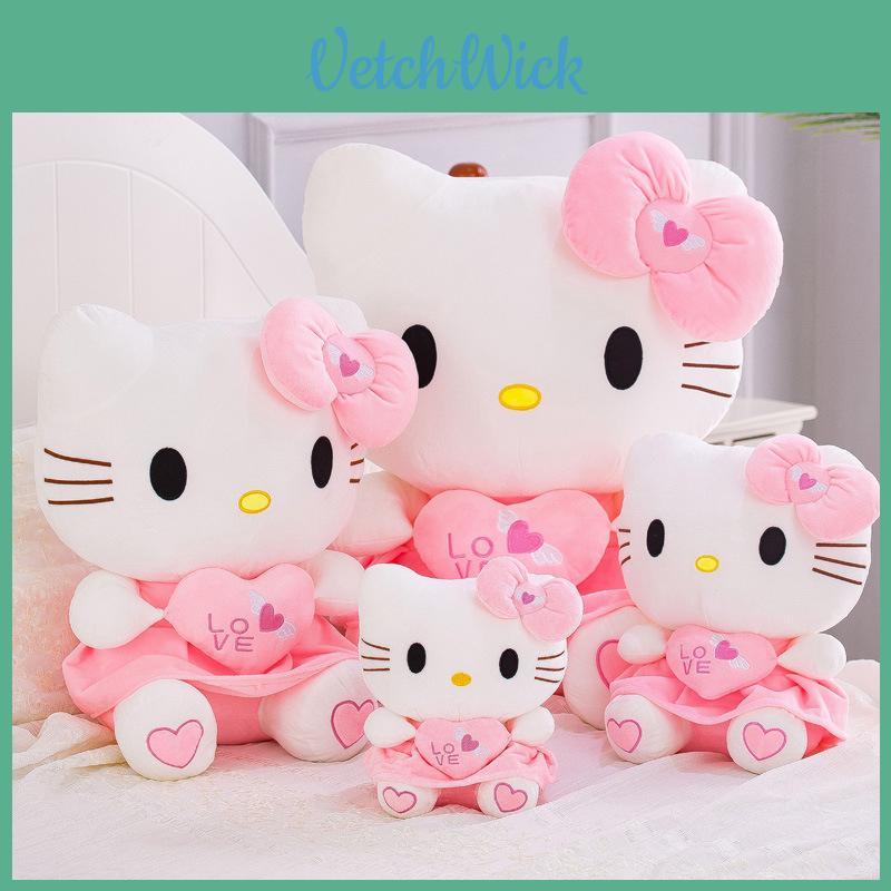 Cute Hello Kitty Heart Pillow Plush Toy Large And Soft Kids Gift For All Ages