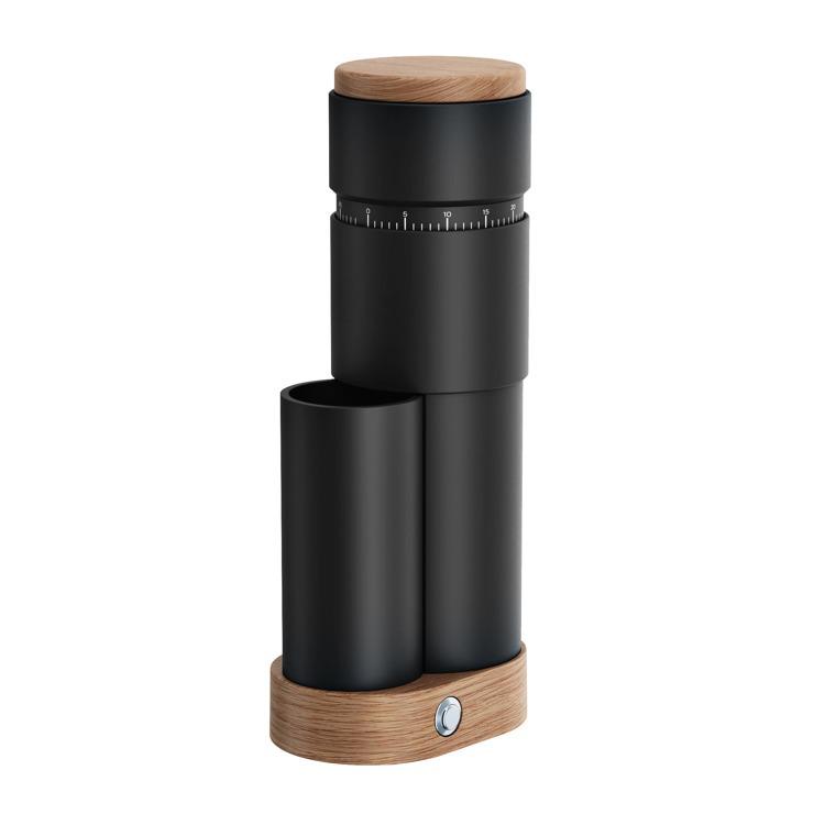 Portable Stainless Steel Coffee Grinder with Easy-Release Conical Burr and Customizable Options Set чёрный