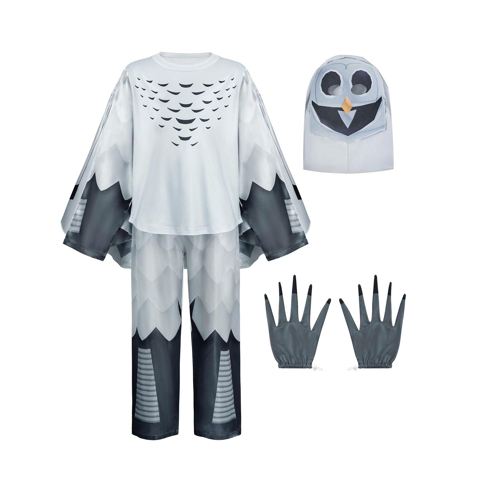 

Simulated Owl Animal Costume, Suitable For Holiday Performances, With Exquisite And High Facial Value One Size белый