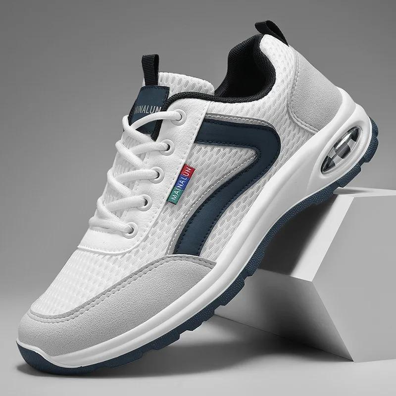 Módní pánské boty Lehké prodyšné sportovní běžecké boty Módní ležérní boty Tenisky pro muže Protiskluzová tréninková obuv Tenis Masculino