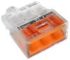 Quick Connector 3*0.5-2.5Mm2 Transparent/Orange 10 Pcs - E-650-0230