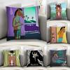 B-BoJack Horseman Pillow Case Sofa Decorative Home Double-sided Print Plush Square Throw Pillow Covers Cushion Decor Cover