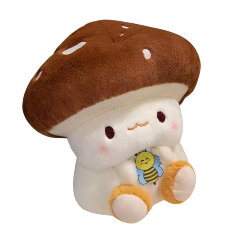 Cartoon Mushroom Plush Doll Fluffy Mushroom Stuff Doll Plush Pillow Mushroom Plush Toy  Home Decor