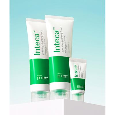 Makeprem Inteca Zklidňující čisticí pěna Speciální sada 120 ml 2 balení + 15 ml