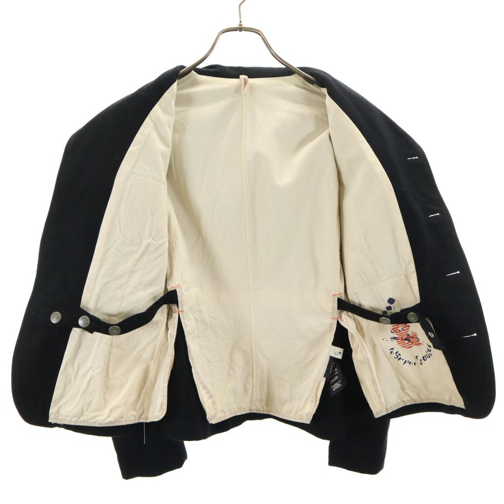 R by 45rpm Hergestellt in Japan Wollmischung Jacke 3 Marineblau Damen Gebraucht