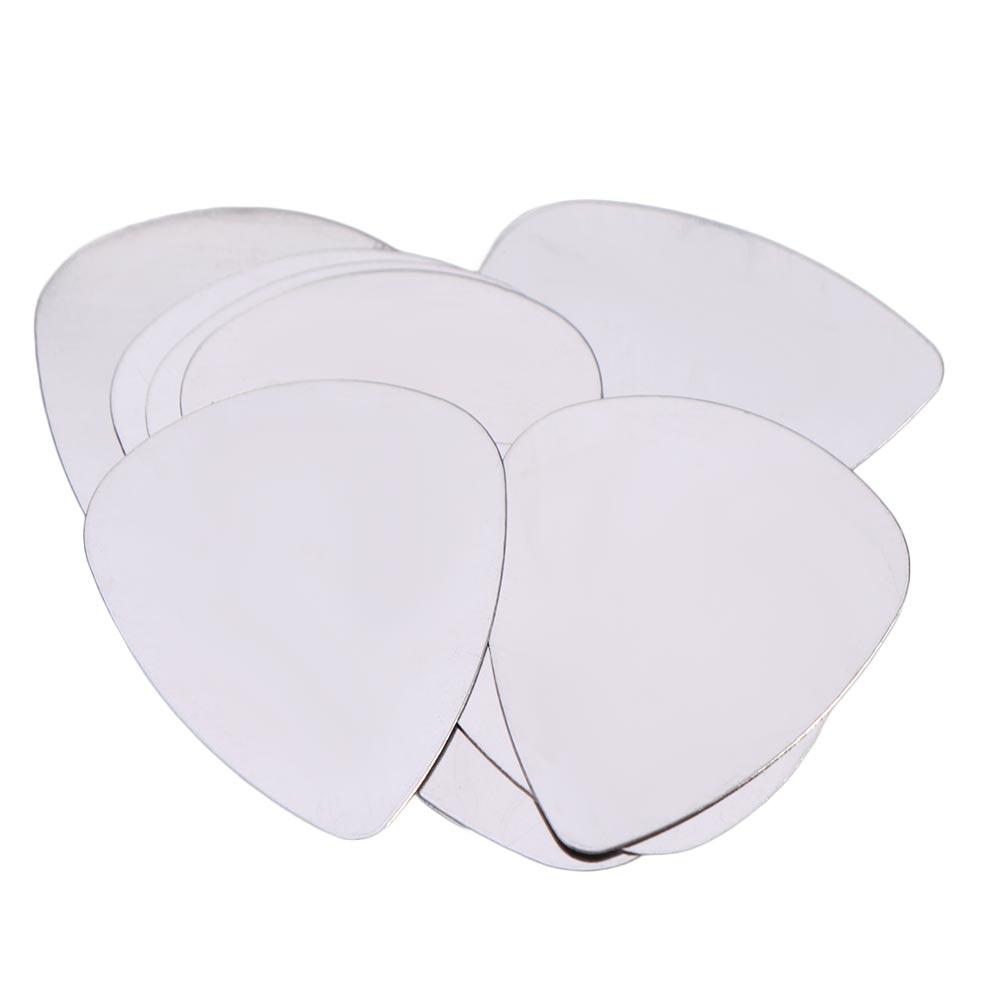 10PCS Mediator Metal Guitar Plectrum 0.3mm Finger Shrapnel Stainless Steel Guitar Picks Bass Guitar
