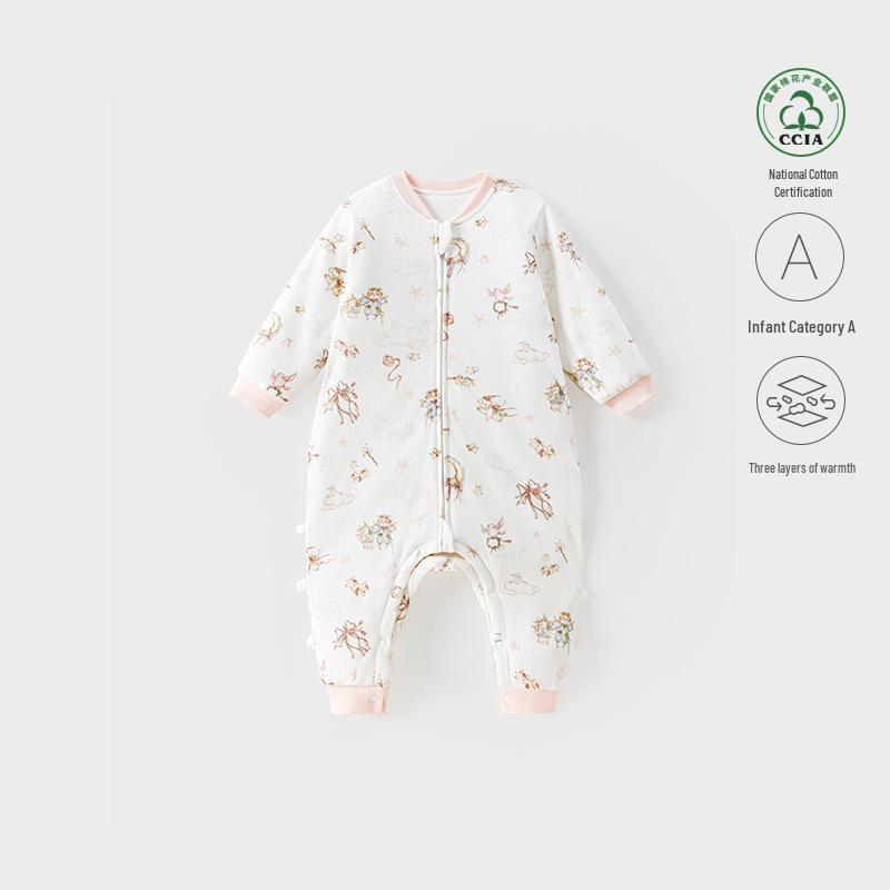 Newborn Pure Cotton Quilted Sleeping Bag: Anti-Kick, Thick, Warm Baby Wear 73