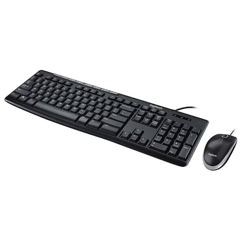 Logitech MK200 Full-Size Wired Keyboard and Mouse Combo