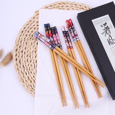 5 párů opakovaně použitelných hůlek Ručně vyráběné bambusové japonské hůlky z přírodního dřeva Sushi Ramen Food Hůlky Kuchyňské doplňky