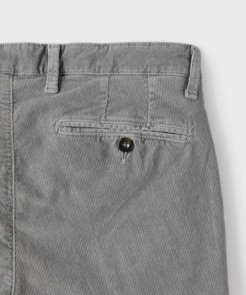 PANICALE Gray Slim Fit Cotton Twill Pants