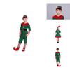 Delightful Christmas Elf Cosplay Costume Couple Outfit For Fancy Dress Xmas Party Role Play