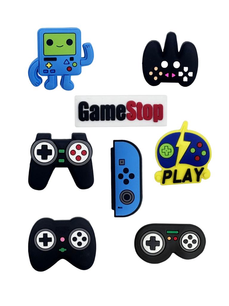 Jibbitz Video Game Gamepad Game Console Game Jibbitz 8 Pcs Accessories Crocs Decoration