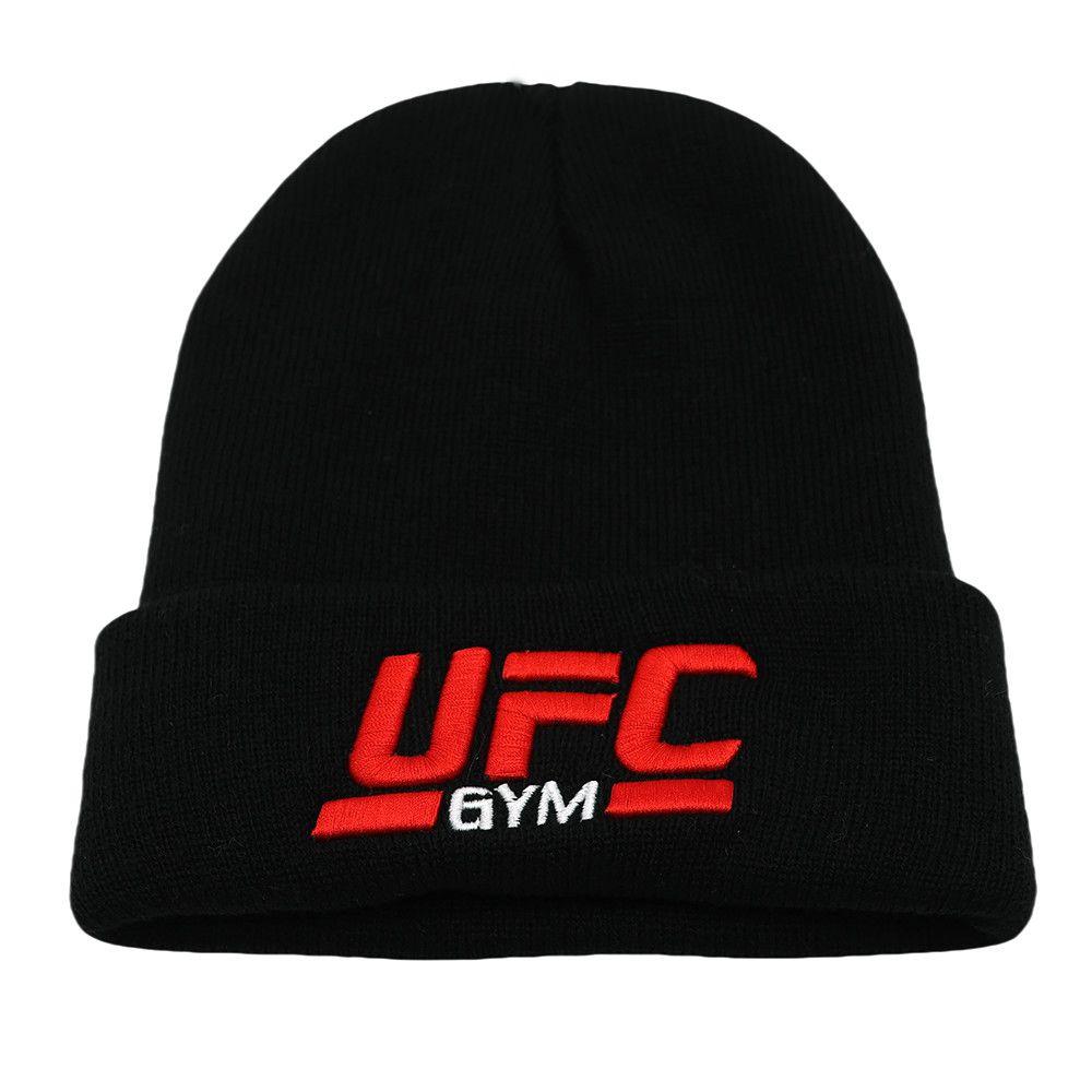 

Winter and Autumn Letter UFC Embroidered Knitted Hat - Warm and Insulating Hat for Cold Weather Elastic one size fits all