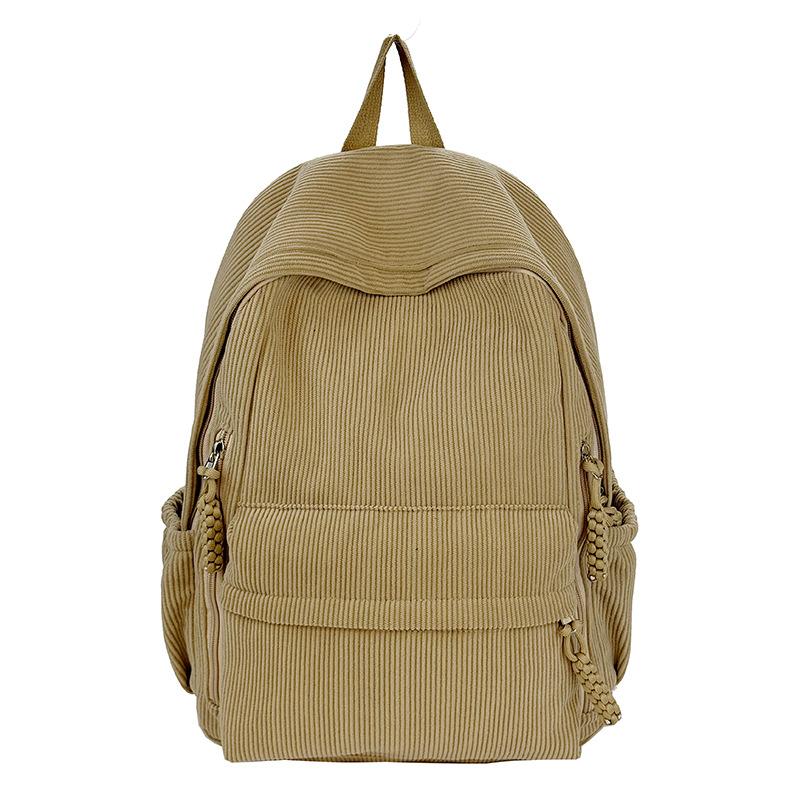 Schoolbag New Large Capacity Autumn and Winter Plush Backpack Multifunctional Casual Backpack Women's Middle School and College Student School Bag