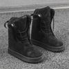 Mocassini Invernali Caldi in Velluto High-Top da Uomo - Giallo Casual Trendy Calzature da Lavoro Stivali in Cotone