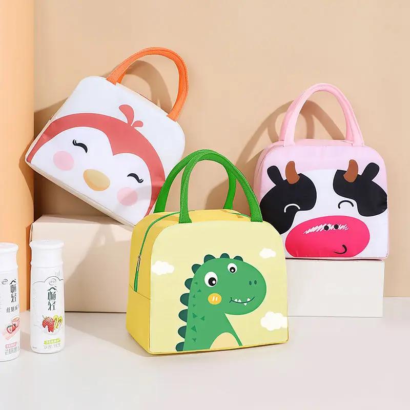 Cute Cartoon Animal Tote Insulated Thermal Lunch Bag Cute Cartoon Picnic Food Storage Lunch Box Cooler Bags
