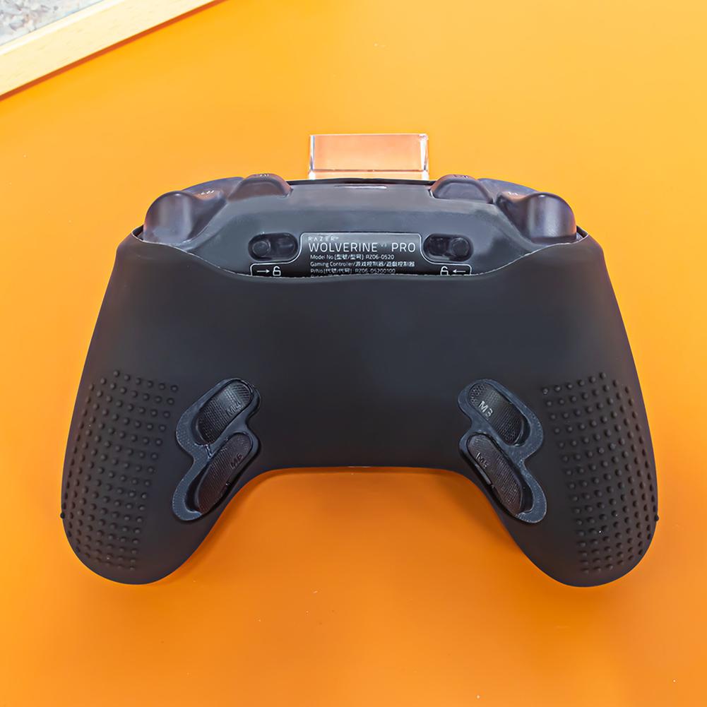For Razer Wolverine V3 Pro Gaming Controller Silicone Grip Case Cover Anti-scratch Silicone Protective Case Solid Color Case