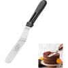 Icing Spatula, Little Cook Stainless Steel Offset Spatula, Cake Spatula with Ergonomic PP Handle, Multi-purpose Frosting Spreader for Home, Kitchen,