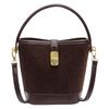Vintage Maillard bucket bag women's 2025 new autumn women's messenger bag high-end large-capacity handbag