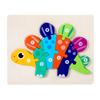 Educational Animal Wooden Traffic Numbers Puzzle Toy For Toddlers Learning Play