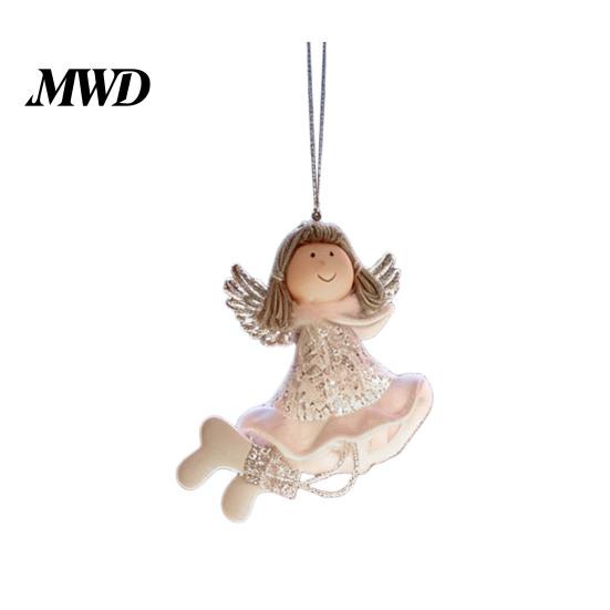 Lightweight Xmas Tree Decorations Christmas Angel Hanging Ornaments, Cute Plush Doll Pendant, Decorative Durable Fabric Keepsakes Ornaments