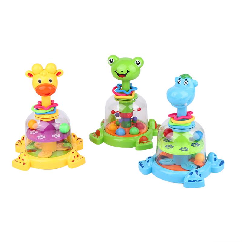 Kids Fun Giraffe Rotating Jumping Ball Rolling Beads Toy Baby Early Education Toy Finger Skill Training Montessori Baby Toy