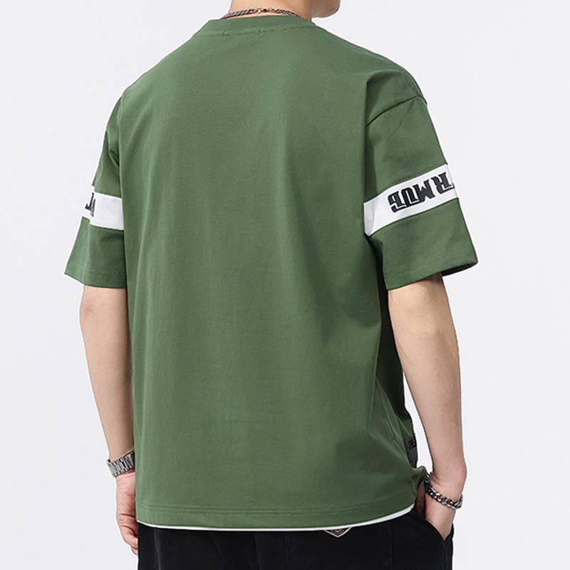 New Summer Men's Round Neck Short T-shirt Short Sleeve Thin Casual Youth Half-sleeved Shirt