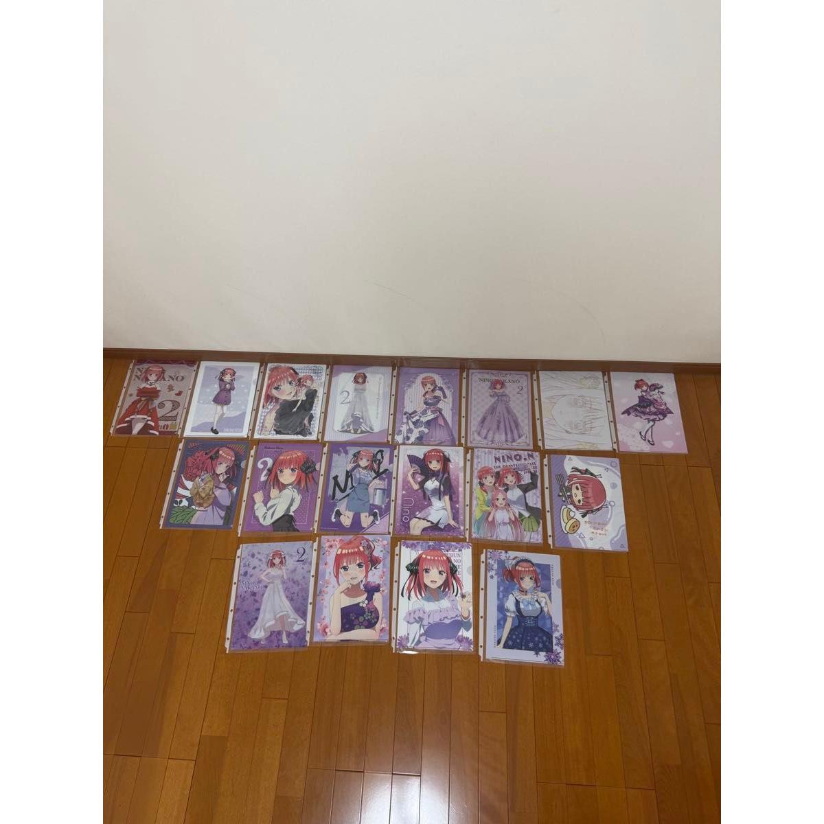 Used The Quintessential Quintuplets A4 clear file set of 87 pieces Nakano Nino Ver.