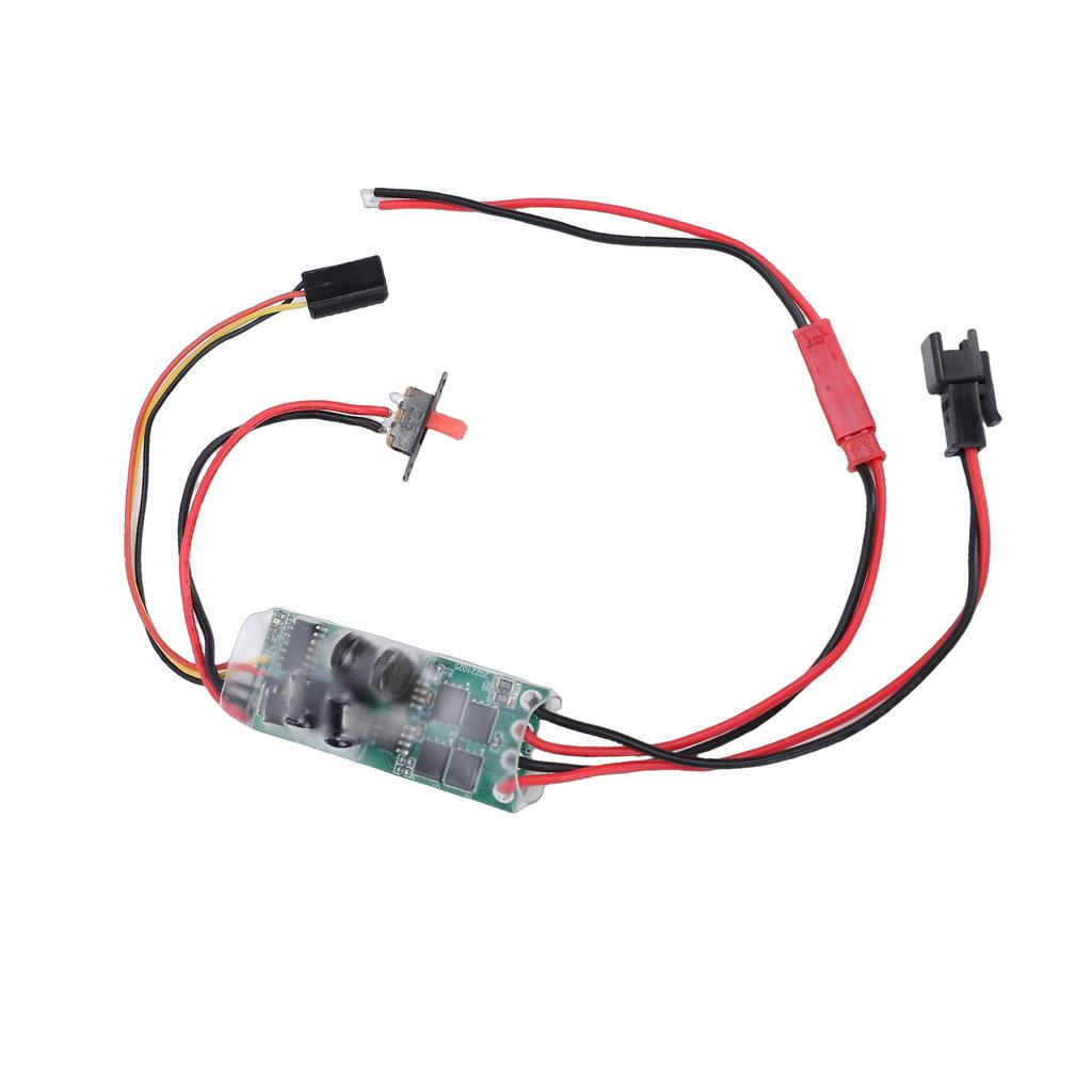 Brushed ESC, SM Plug Electronic Speed Controller with Brake for WPL MN C14 C24 C34 C44 B14 B24 B16 B36 1 16 RC Car