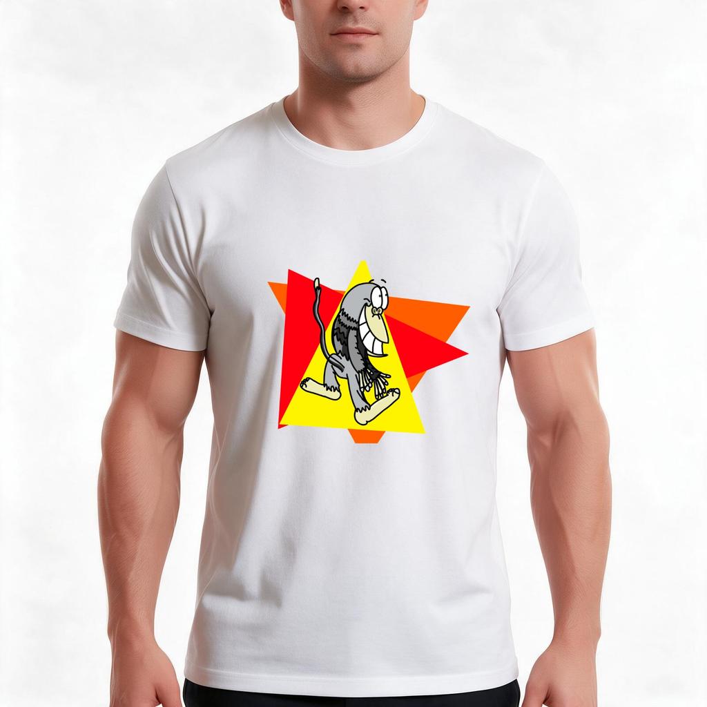 Mr Baboon Tshirt Summer Casual Cotton Tee Oversized Streetwear Tops Vintage Graphic Print Loose Fit Short Sleeve