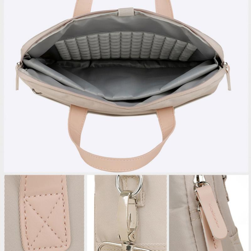 Color Women's Portable Cosmetic Bag File Bag Crossbody Laptop Bag Public Bag