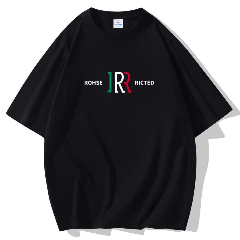 INS Fashion Men Large Size Loose Short Sleeves T-Shirt 100% Cotton