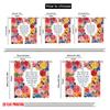 2pcs 2D Flat Printing Curtains Floral Hope Joy Peace Trust Fabric Without Electricity Family Party Perfect for Holiday Family