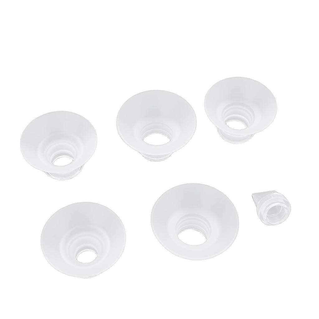 5 Pcs Duckbill Valves Flange Inserts Kit 13 15 17 19 21mm Pump Parts Replacement for Electric Pumps