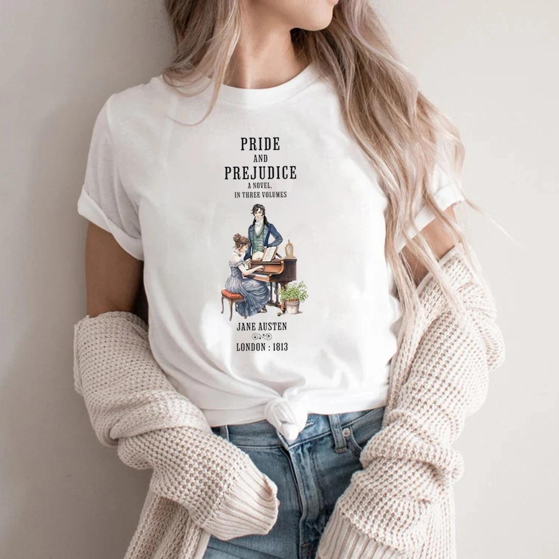 Jane Austen TShirt Pride Prejudice Historical RoUnisexce Comfort Colors Bookish Literary Jane Austen Fan Art Gift Bookclub Shirt S