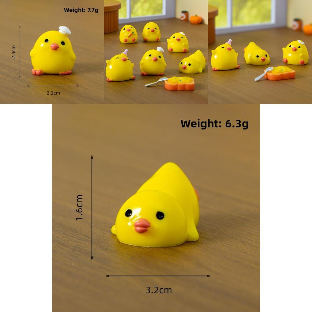 Resin Craft Duck Figurine Creative Desk Ornament With Unique Design For Living Room Decor