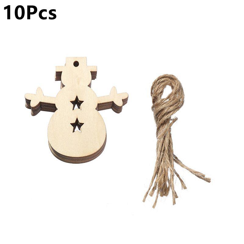 Christmas Decoration Wooden Pendant Hanging Christmas Tree Ornament DIY for Home Room Decor New Year 2026 Party Gift Accessory