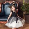 Halloween Prinsessklänning Kostym med Häxhatt för Barn