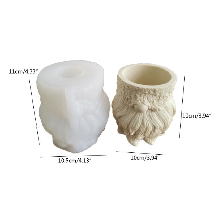 Gnome Flower Pot Silicone Mold Flower Epoxy Resin Casting Succulent Pot Mold