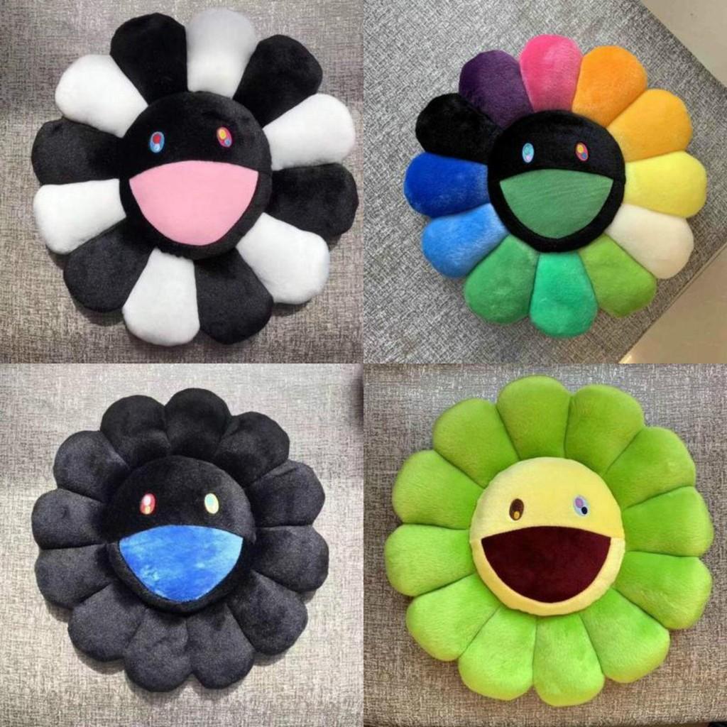 Cute And Vibrant 40cm Takashi Murakami Rainbow Flower Pillow Plush For Collectors