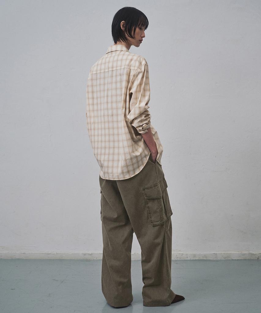 MUSINSA STANDARD WOMAN Women'S Pigment Wide Cargo Pants [Dusty Khaki]