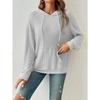 MGHR Women's Fashion Casual Solid Color Print Long Sleeve Autumn Winter Hoodie