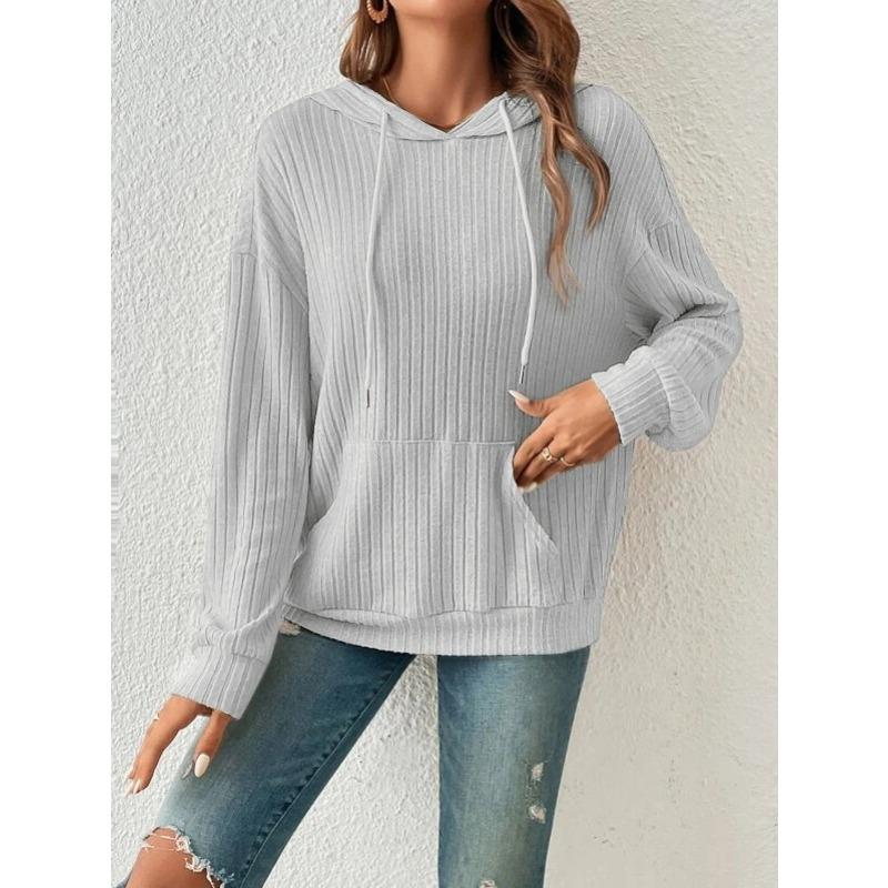 MGHR Women's Fashion Casual Solid Color Print Long Sleeve Autumn Winter Hoodie