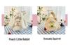 Japanese Cute Avocado Rabbit Plush Handbag - Soft Crossbody Bag for Girls