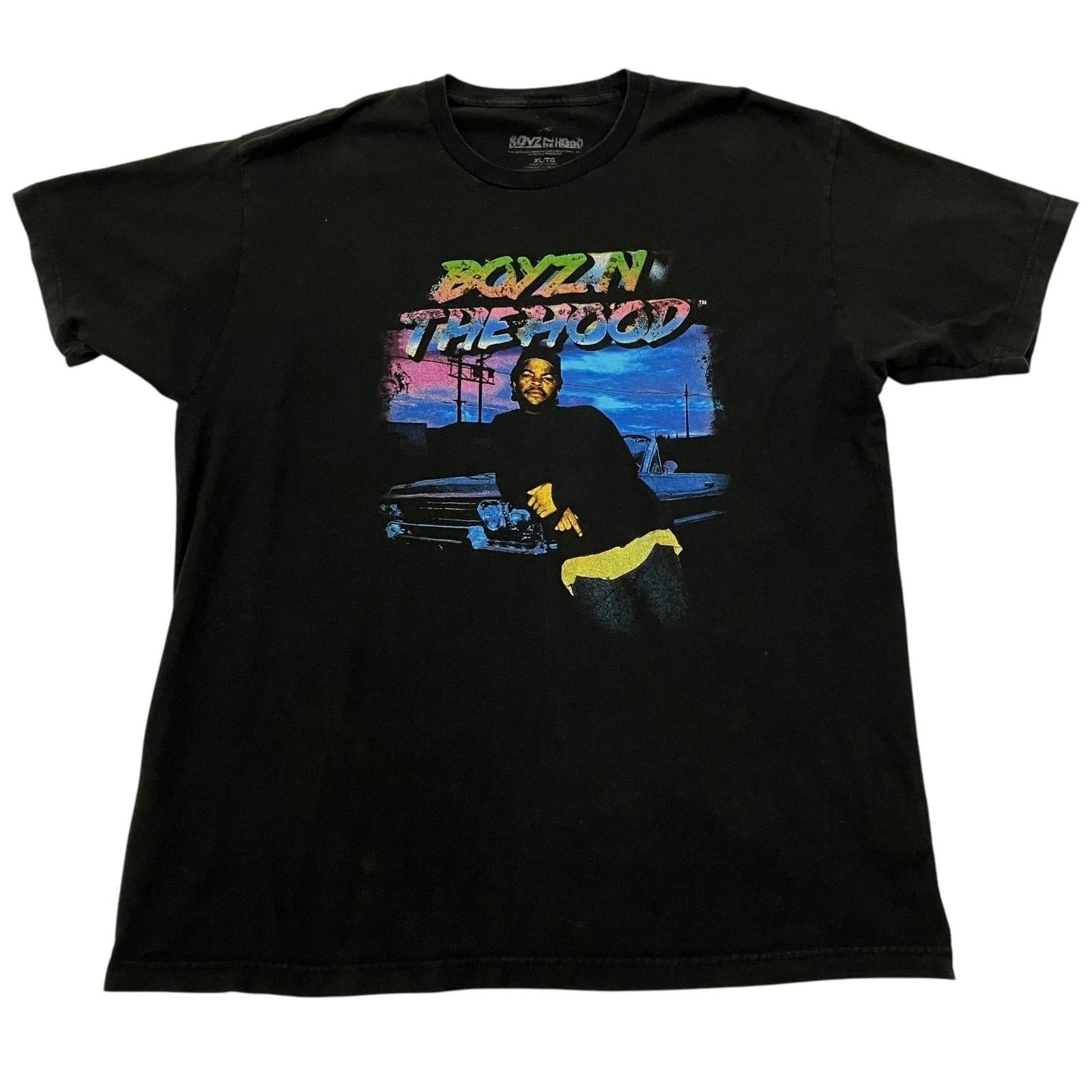 Boyz N The Hood Ice Cube T Shirt Black XL West Coast Rap Movie Graphic Tee XL