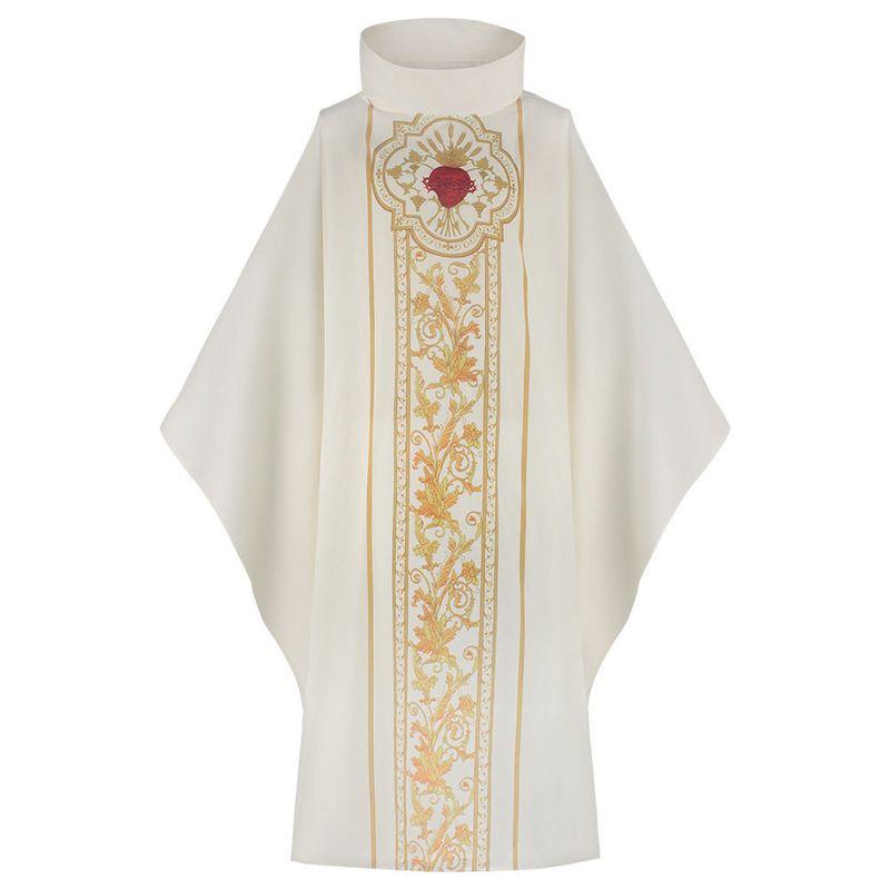 Praying Monk Cosplay Costume Halloween Priest Religious Fashion Printed Robe Cosplay Role-Playing Outfit