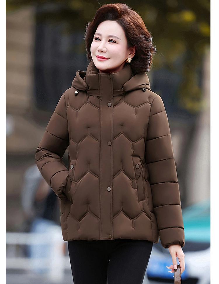 Women’s Short Hooded Windproof Thicken Warm Winter Jacket Gift for Mom