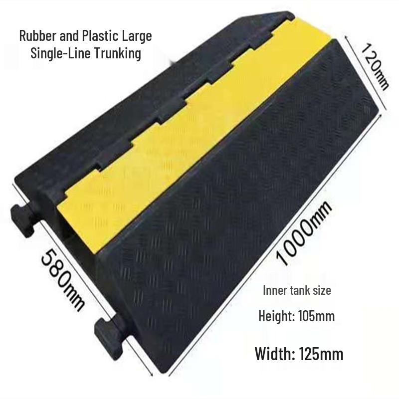 Indoor/Outdoor Cable Protection Rubber Trunking Speed Bump
